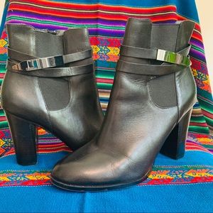 Calvin Klein Black Leather Boots